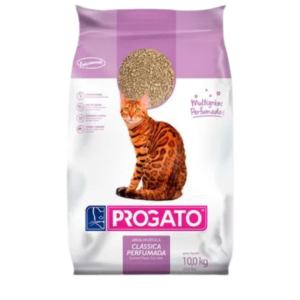 Areia Sanitária Clássica Progato Grãos Perfumados 10kg - Progato