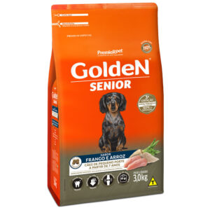 Ração Golden Cão Sênior Raças Pequenas a Partir de 7 Anos Frango e Arroz 3kg