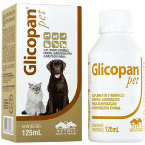 Suplemento Vitamínico Glicopan Pet em Gotas 125ml - Vetnil