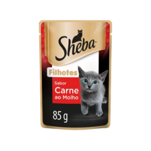 Ração Úmida Sheba Gato Filhote Carne ao Molho 85g