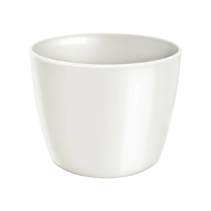 Cachepo Elegance Redondo Branco 01 - Nutriplan