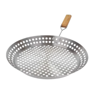 Frigideira Inox P/ Grelhar 2 Em 1 - Mor