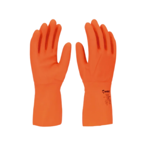 Luva Latex Forrada Laranja G - Imbat