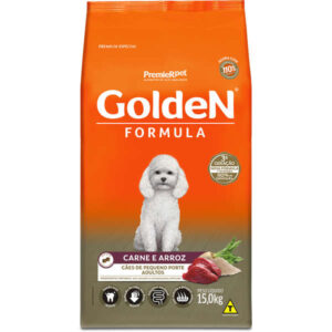 Ração Golden Cão Adulto Raças Pequenas Fórmula Carne e Arroz 15kg