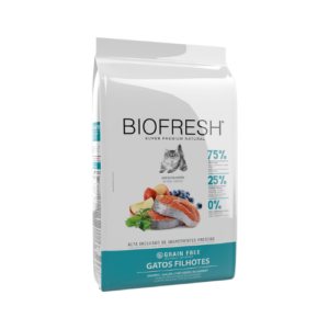 Ração Biofresh Gato Filhote Salmão, Maçã, Chá Verde e Blueberry 1,5kg