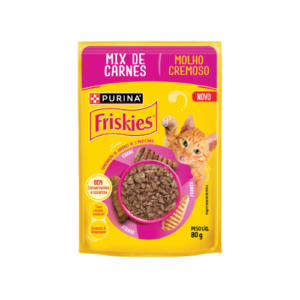 Ração Úmida Friskies Mix de Carnes 80g