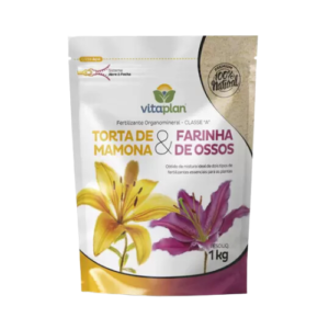 Fertilizante Pouch Torta de Mamona + Farinha de Osso 1kg - Vitaplan