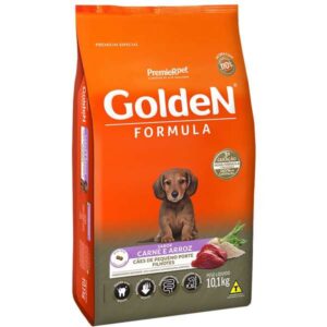 Ração Golden Cão Filhote Raças Pequenas Fórmula Carne e Arroz 10,1kg