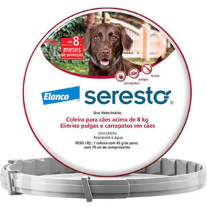 Coleira Antipulgas e Carrapatos Seresto Acima de 8kg - Elanco
