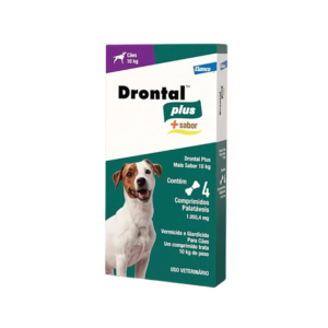 Vermífugo Drontal Plus 10kg 4 Comprimidos - Elanco