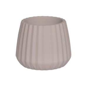 Vaso Cachepot Wave 15cm Branco Antigo - Mor