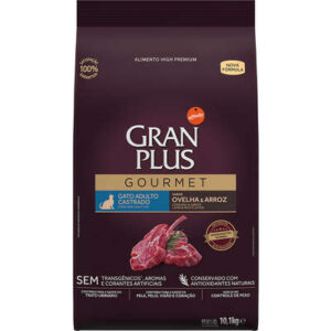 Ração GranPlus Gato Castrado Gourmet Ovelha e Arroz 10,1kg