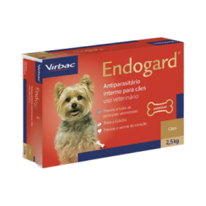 Vermífugo Endogard para Cães até 2,5kg 2 Comprimidos - Virbac