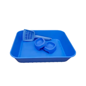 Kit Bandeja Higiênica Azul Bic - Happy Cat