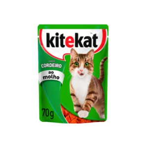 Ração Úmida Kitekat Gato Adulto Cordeiro ao Molho 70g