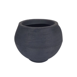 Vaso Esfera Grafiato n2 Preto - Vasos Brasil