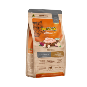 Ração Special Cat Gato Castrado Ultralife Frango, Batata Doce, Mandioca, Ervilha e Arroz 3kg