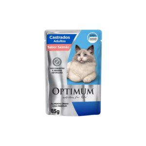 Ração Úmida Optimum Gato Castrado Salmão 85g