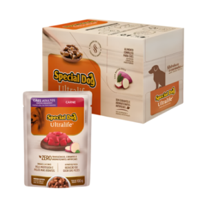 Caixa Ração Úmida Special Dog Cão Adulto Raças Pequenas Ultralife Carne com Batata Doce 100g - 12un