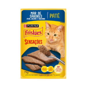 Patê Friskies Sensações Gato Adulto Mar de Sabores 75g