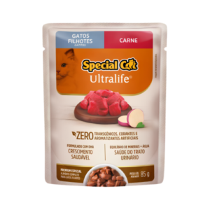 Ração Úmida Special Cat Gato Filhote Ultralife Carne e Batata Doce 85g