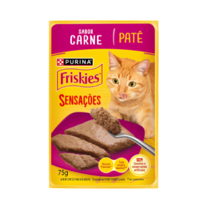 Patê Friskies Sensações Gato Adulto Carne 75g