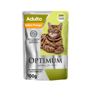 Ração Úmida  Optimum Gato Adulto Frango 85g