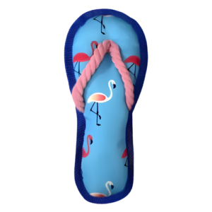 Brinquedo Chinelo Azul Flamingos - Great Pets