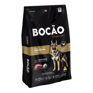 Ração Bocão Cão Adulto Raças Médias e Grandes Premium Carne e Arroz 25kg