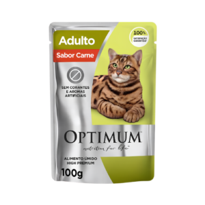 Ração Úmida Optimum Gato Adulto Carne 85g