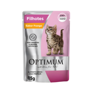 Ração Úmida Optimum Gato Filhote Frango 85g