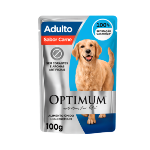 Ração Úmida Optimum Cão Adulto Raças Grandes Carne 100g
